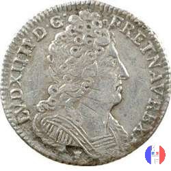 1/10 scudo alle tre corone 1713 (Rennes)