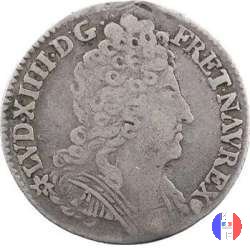 1/10 scudo alle tre corone 1713 (Poitiers)