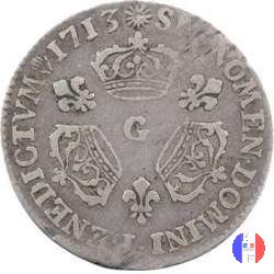 1/10 scudo alle tre corone 1713 (Poitiers)