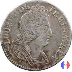 1/10 scudo alle tre corone 1715 (Lille)