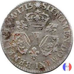 1/10 scudo alle tre corone 1715 (Lille)