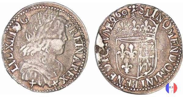 1/12 scudo Navarra mèche longue 1660 (Saint Palais)