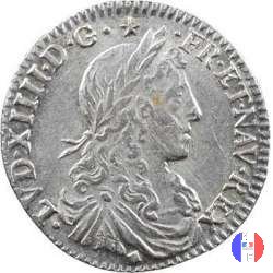 1/12 scudo al busto giovanile 1661 (Lyon)