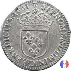 1/12 scudo al busto giovanile 1661 (Lyon)