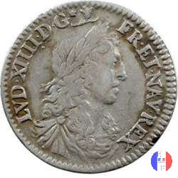 1/12 scudo al busto giovanile 1662 (Paris)