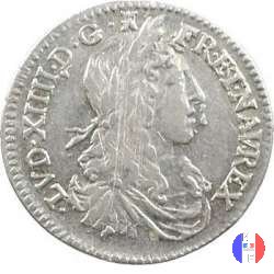 1/12 scudo al busto giovanile 1662 (Limoges)