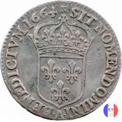 1/12 scudo al busto giovanile 1664 (Paris)