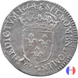 1/12 scudo al busto giovanile 1664 (Aix-en-provence)