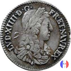 1/12 scudo al busto giovanile 1671 (Aix-en-provence)