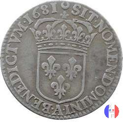 1/12 scudo alla cravatta 1681 (Paris)