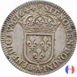 1/12 scudo alla "mèche courte" 1644 (Paris)