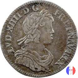 1/12 scudo alla "mèche courte" 1645 (Paris)