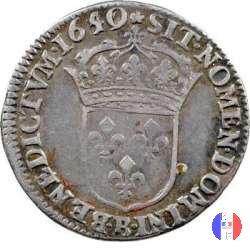 1/12 scudo alla "mèche longue" 1650 (Rouen)