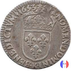 1/12 scudo alla "mèche longue" 1653 (Bordeaux)