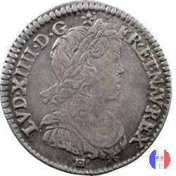 1/12 scudo alla "mèche longue" 1659 (Limoges)