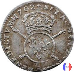 1/12 scudo alle insegne 1702 (Rouen)