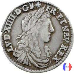 1/12 scudo del Delfinato busto giovanile 1660 (Grenoble)