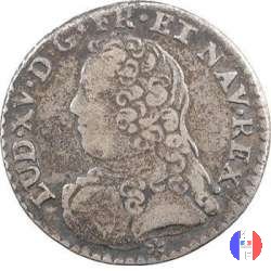 1/20 di scudo aux branches d'olivier 1727 (Caen)