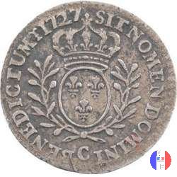 1/20 di scudo aux branches d'olivier 1727 (Caen)