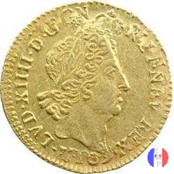 1/2 Luigi d'oro agli 8 L e alle insegne 1702 (Rouen)