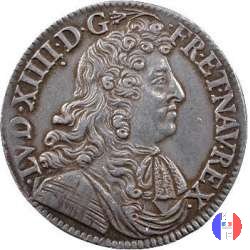 1/2 scudo alla cravatta 1679 (Rouen)