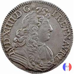 1/2 scudo alla cravatta 1682 (Rennes)