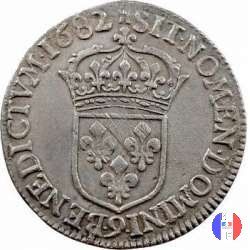 1/2 scudo alla cravatta 1682 (Rennes)