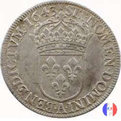 1/2 scudo alla "mèche courte" 1643 (Paris)