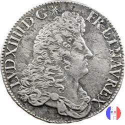 1/2 scudo alla parrucca 1687 (Paris)