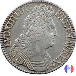 1/2 scudo alle 3 corone 1709 (Paris)