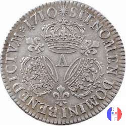 1/2 scudo alle 3 corone 1710 (Paris)