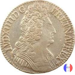 1/2 scudo alle 3 corone 1710 (Amiens)