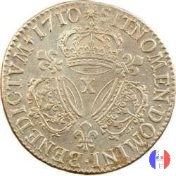 1/2 scudo alle 3 corone 1710 (Amiens)