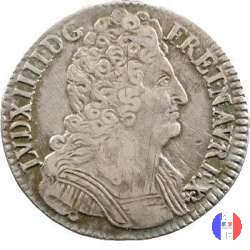 1/2 scudo alle 3 corone 1711 (Paris)