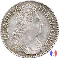 1/2 scudo alle 3 corone 1711 (Troyes)