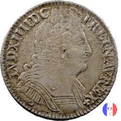 1/2 scudo alle 3 corone 1712 (Paris)