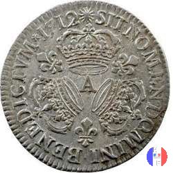 1/2 scudo alle 3 corone 1712 (Paris)