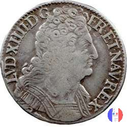 1/2 scudo alle 3 corone 1713 (Dijon)