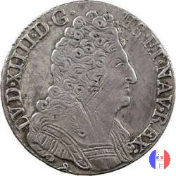 1/2 scudo alle 3 corone 1714 (Rouen)