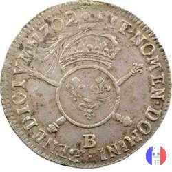 1/2 scudo alle Insegne 1702 (Rouen)