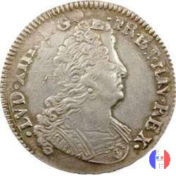 1/2 scudo alle Insegne 1702 (Poitiers)