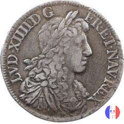 1/2 scudo " au Buste Juvenile" 1666 (Aix-en-provence)