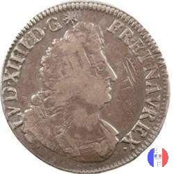 1/2 scudo aux Palmes dal 1693 al 1696 1693 (Rouen)