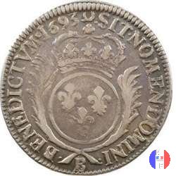 1/2 scudo aux Palmes dal 1693 al 1696 1693 (Rouen)