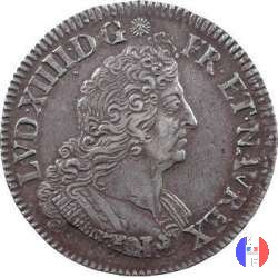 1/2 scudo aux Palmes dal 1693 al 1696 1694 (Paris)