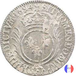 1/2 scudo aux Palmes dal 1693 al 1696 1694 (Reims)