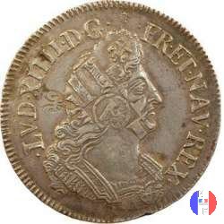 1/2 scudo aux Palmes dal 1693 al 1696 1694 (Caen)