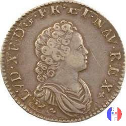 1/2 scudo detto "vertugadin" 1716 (Dijon)