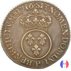 1/2 scudo detto "vertugadin" 1716 (Dijon)