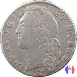 1/2 scudo di Béarn al "bandeau" 1746 (Pau)